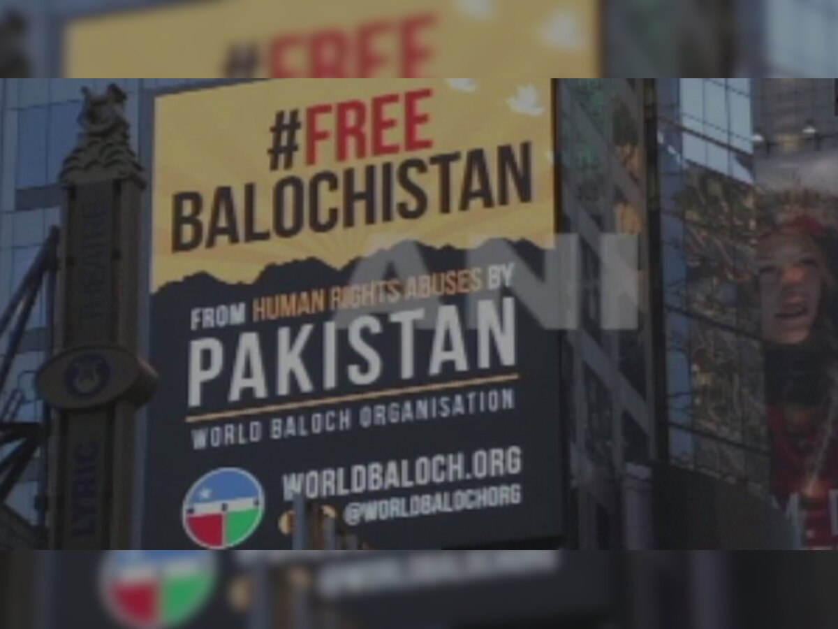 'Free Balochistan' billboards go up on Times Square in New York