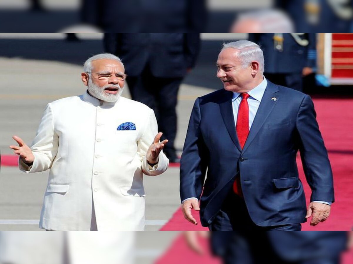 Shalom! Israeli Prime Minister Benjamin Netanyahu arrives in New Delhi 