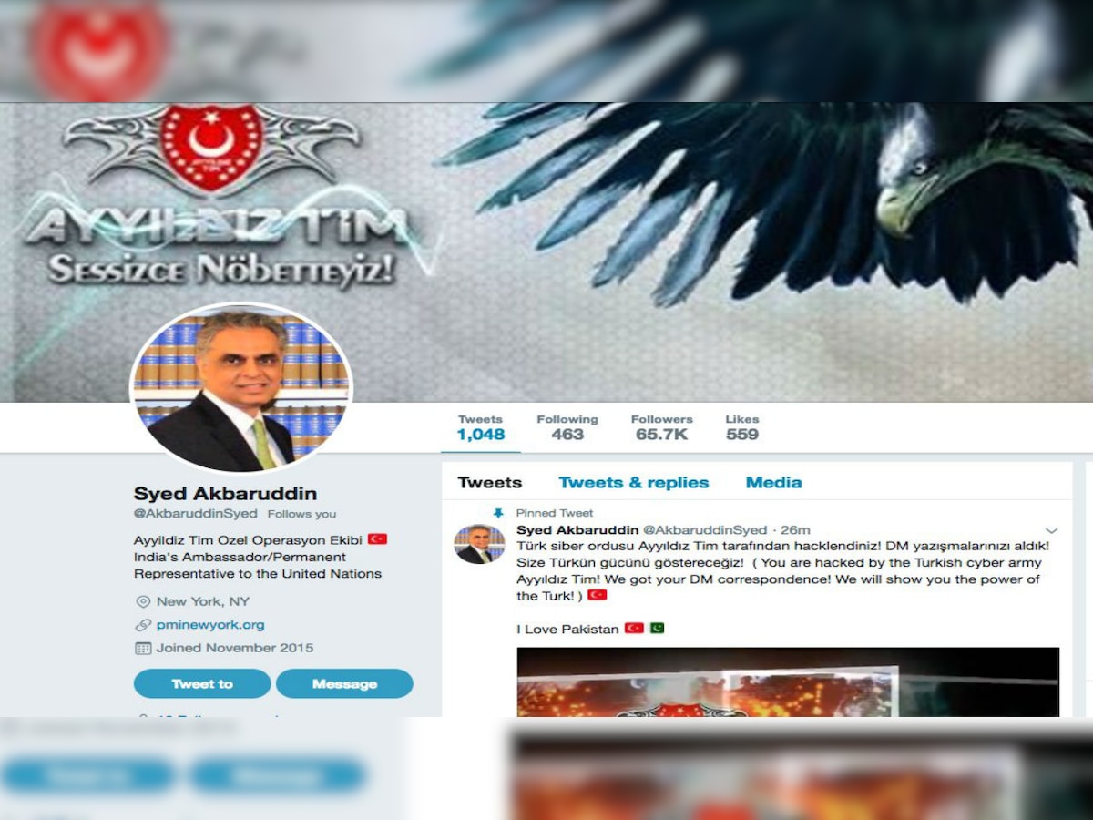 'I’m back,' tweets Indian ambassador to UN after his Twitter account is restored   