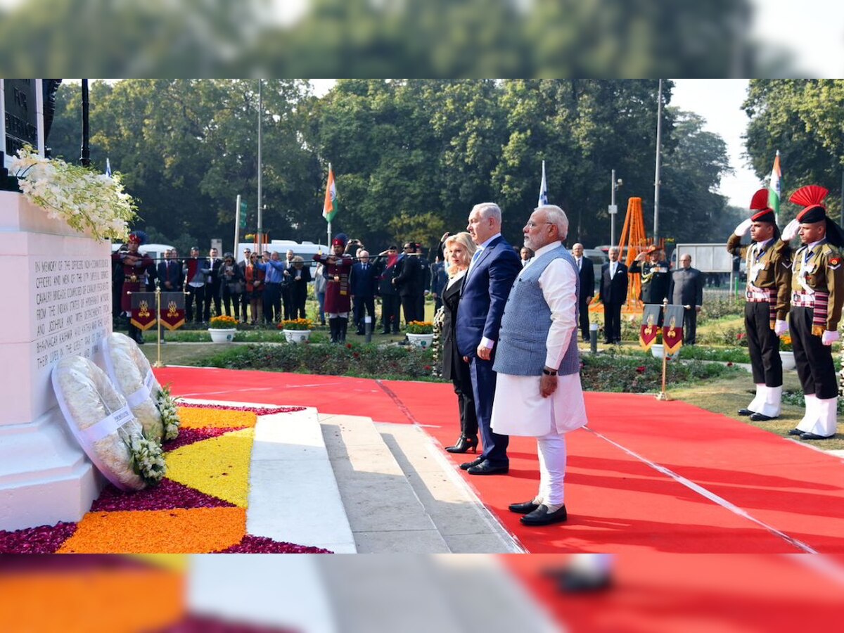 Netanyahu in India: Israel PM thanks Modi for welcoming him at airport, meets EAM Swaraj