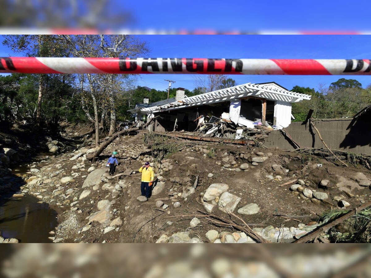 20 dead in California mudslides, major highway closed
