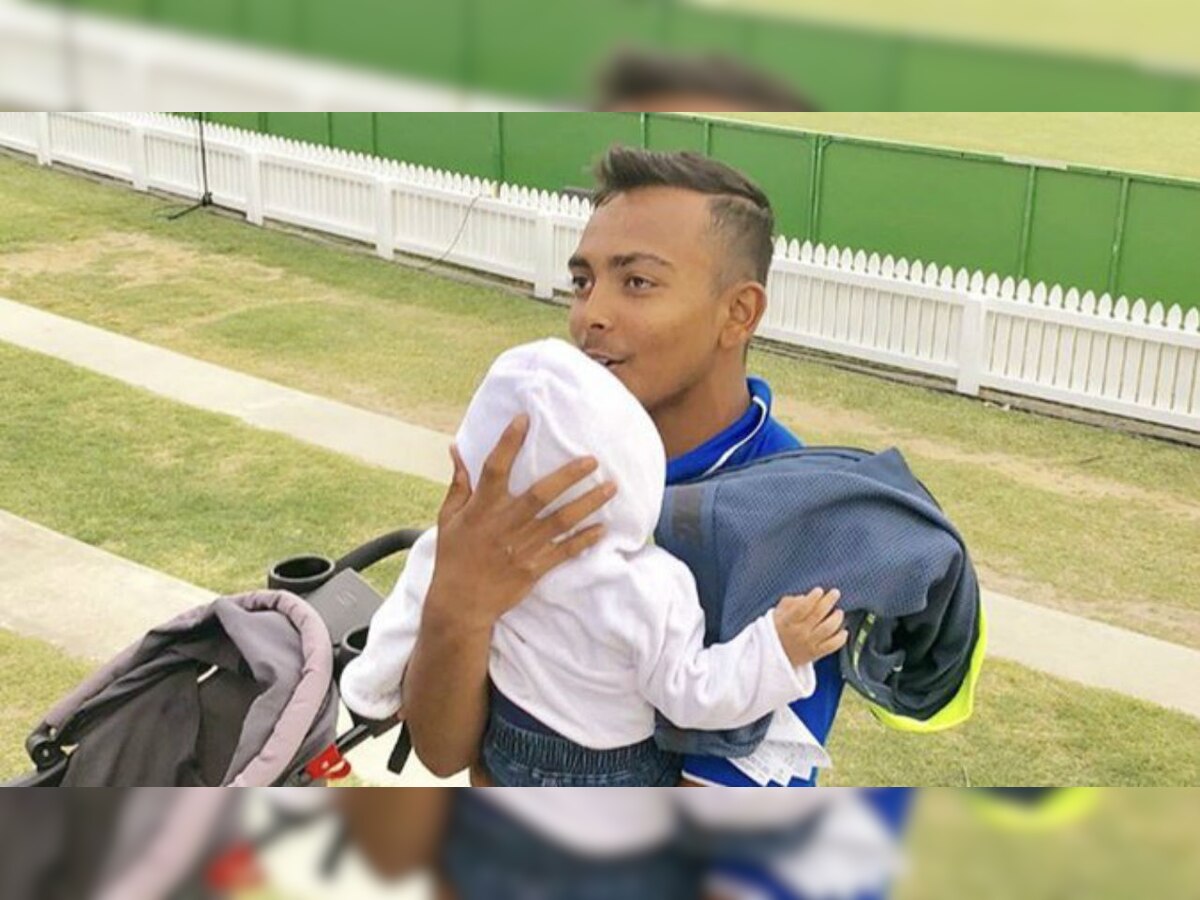 WATCH | Baby's Day Out: India U-19 captain Prithvi Shaw enjoys rest day posing with a cute baby