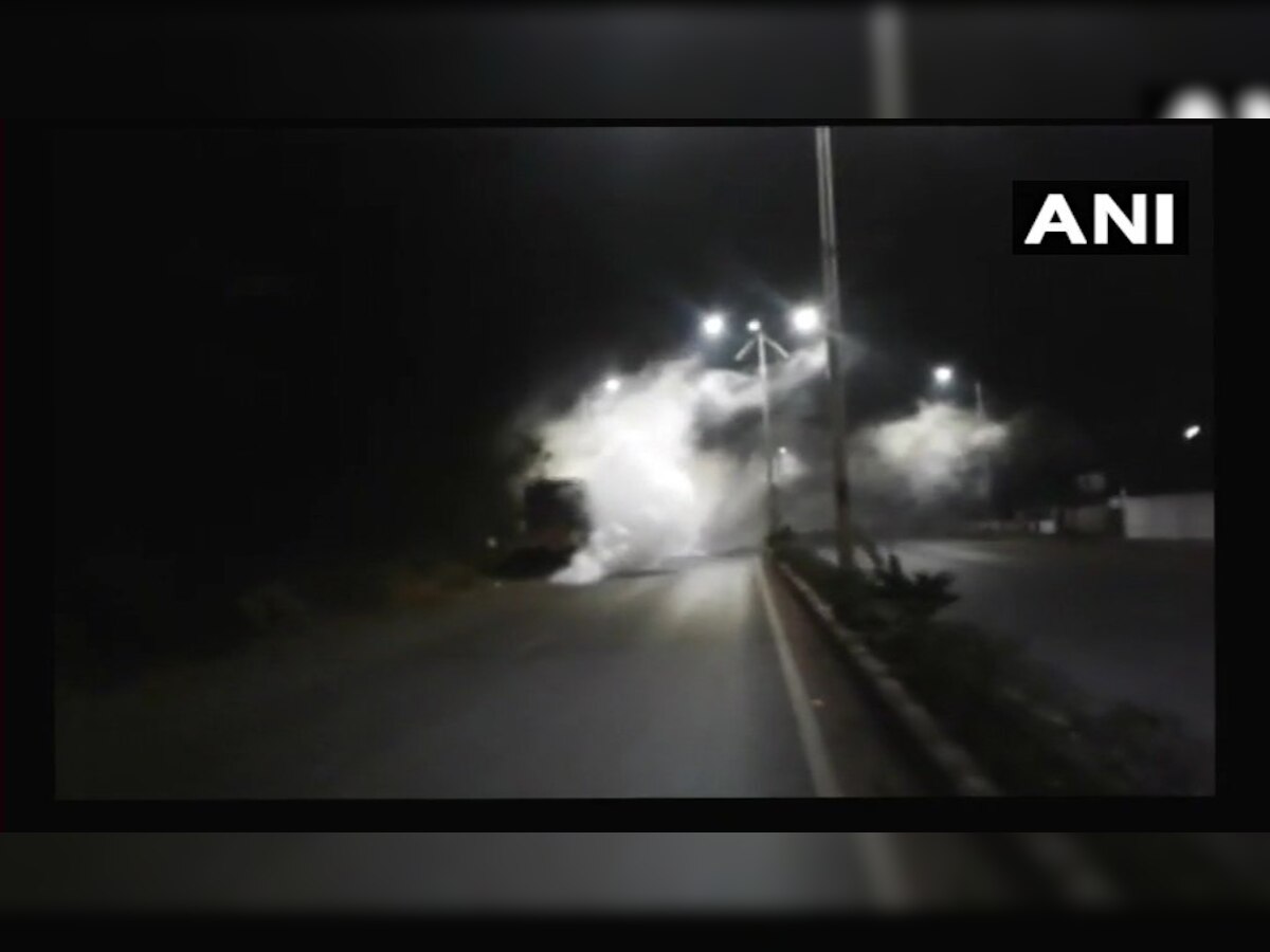 Goa: Two women hospitalised after ammonia tanker overturns near Vasco City