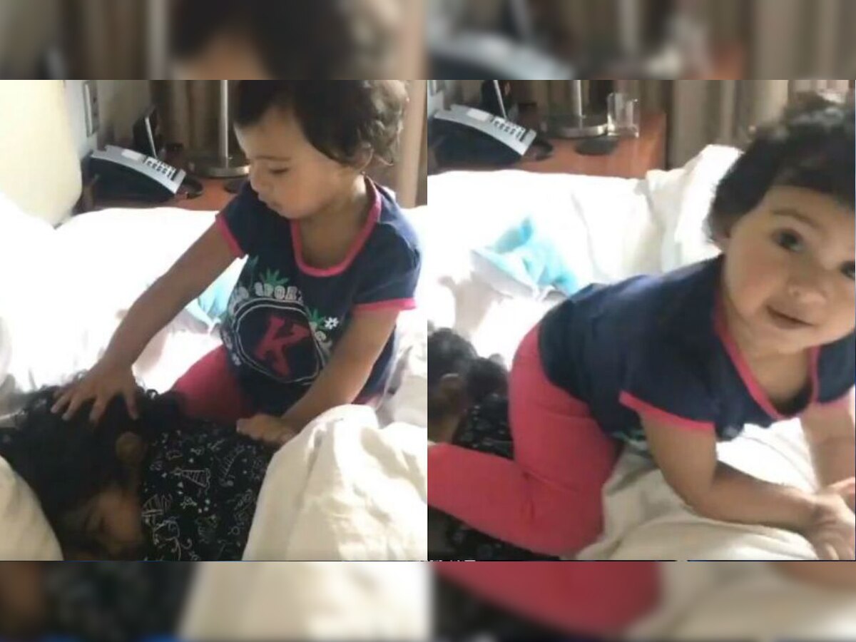 WATCH | R Ashwin's daughter trying to wake up her sister is just "Awwdorable"