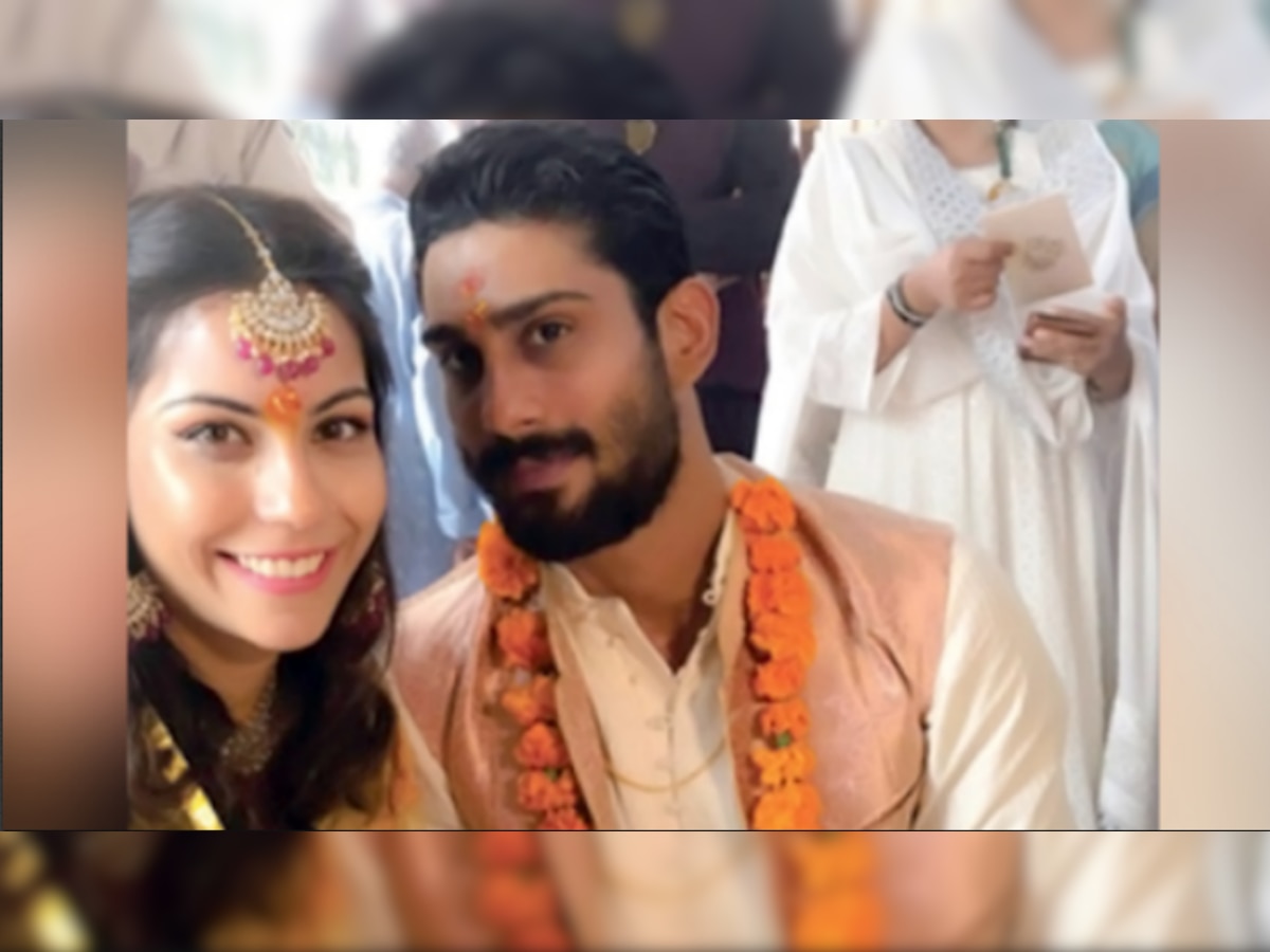 Prateik Babbar gets engaged to Sanya Sagar, shares a candid picture from the ceremony