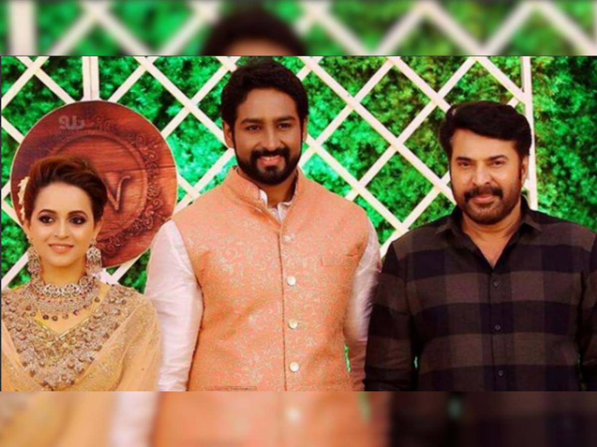 From Mammootty to Prithviraj Sukumaran: Stars wish Malayalam actress Bhavana & producer Naveen at their reception