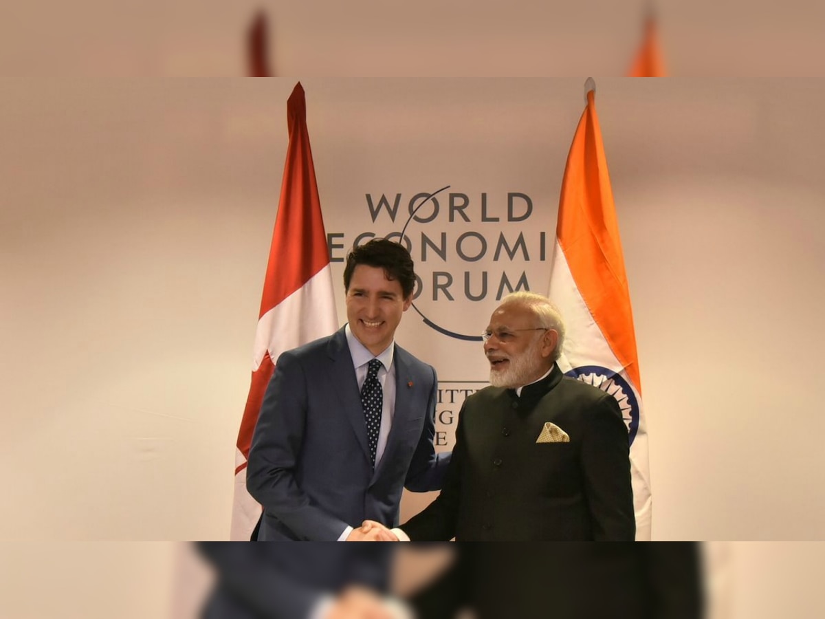 Modi in Davos: PM meets Justin Trudeau, tweets 'looking forward to welcoming you to India' 