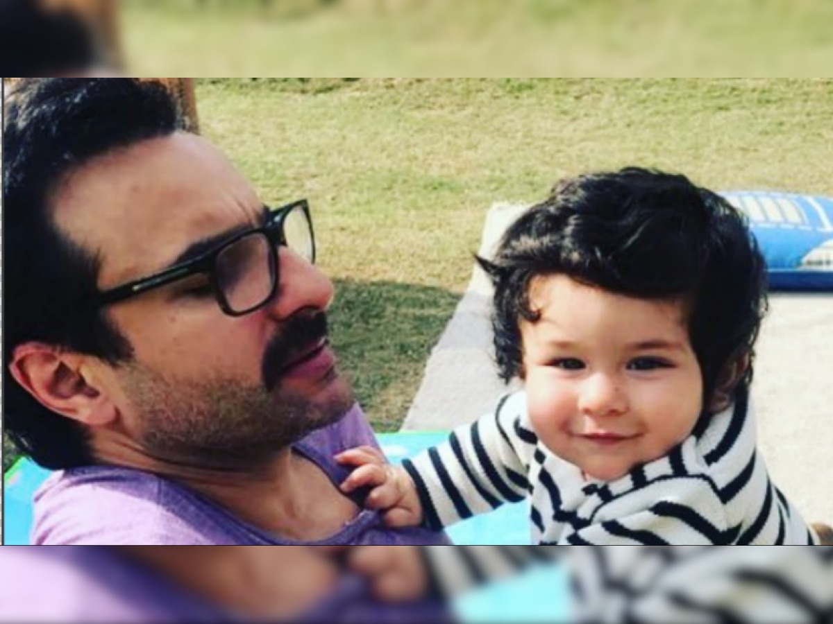 THIS unseen picture of Taimur chilling with daddy Saif Ali Khan on his first birthday is breaking the Internet