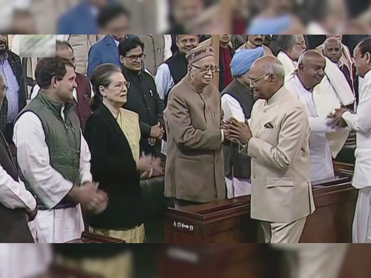 After Republic Day snub, Rahul Gandhi gets front row seat during President address  