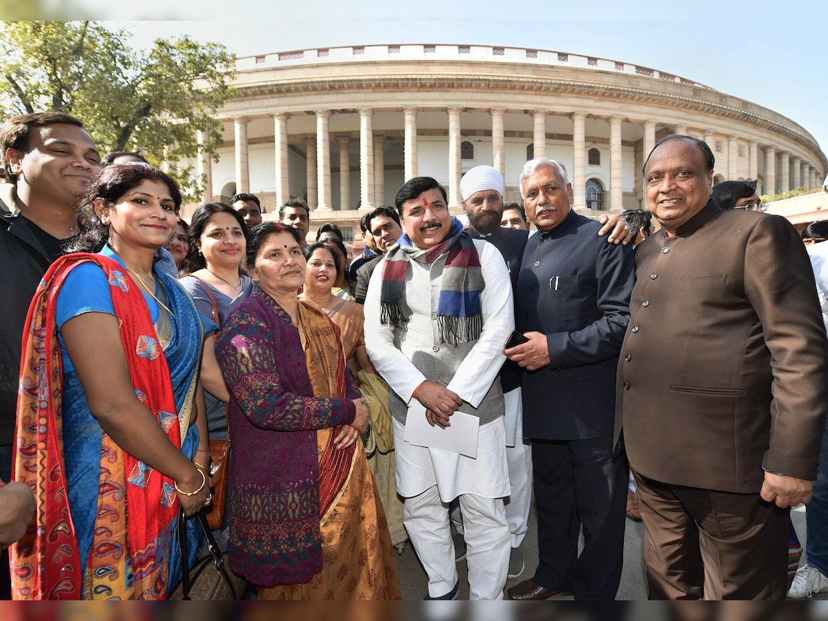 Rajya Sabha: Four new members, three from AAP one from BJP, take oath