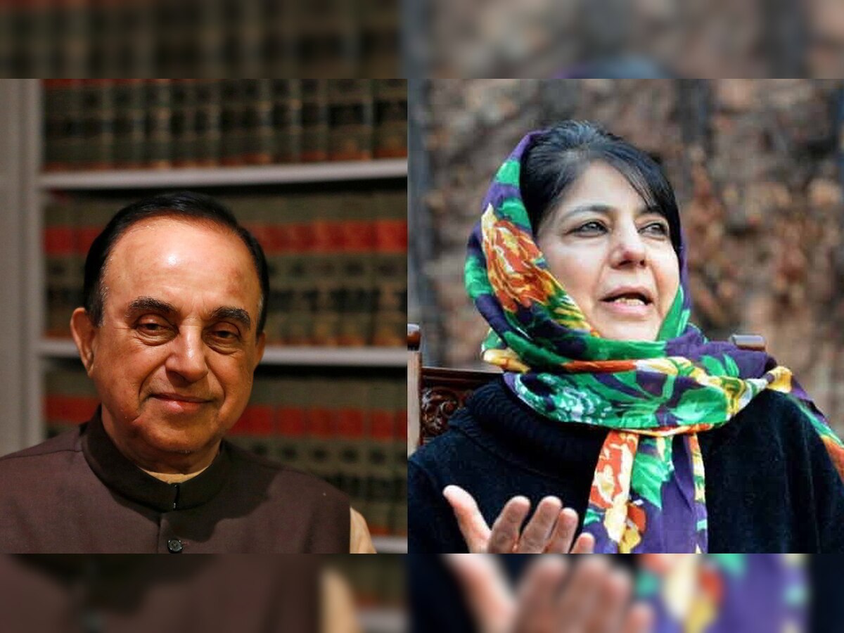 Subramanian Swamy blasts Mehbooba Mufti for filing FIR against Army, asks BJP to break alliance