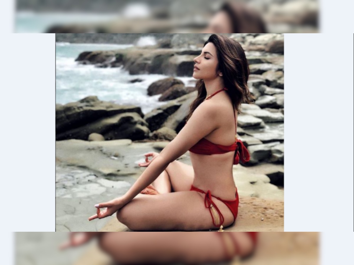 Too hot to handle! Bikini-clad Shama Sikander promotes yoga like no one else