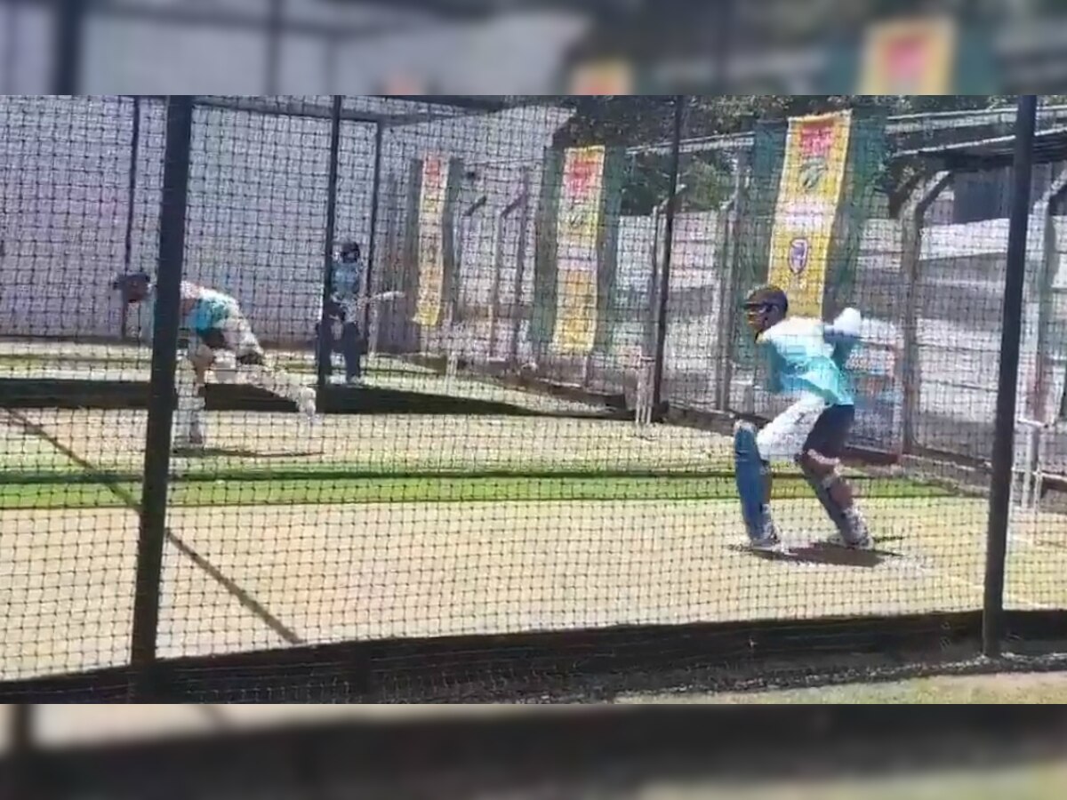 WATCH | South Africa v/s India, 1st ODI: MS Dhoni means business, smashes bowlers in nets
