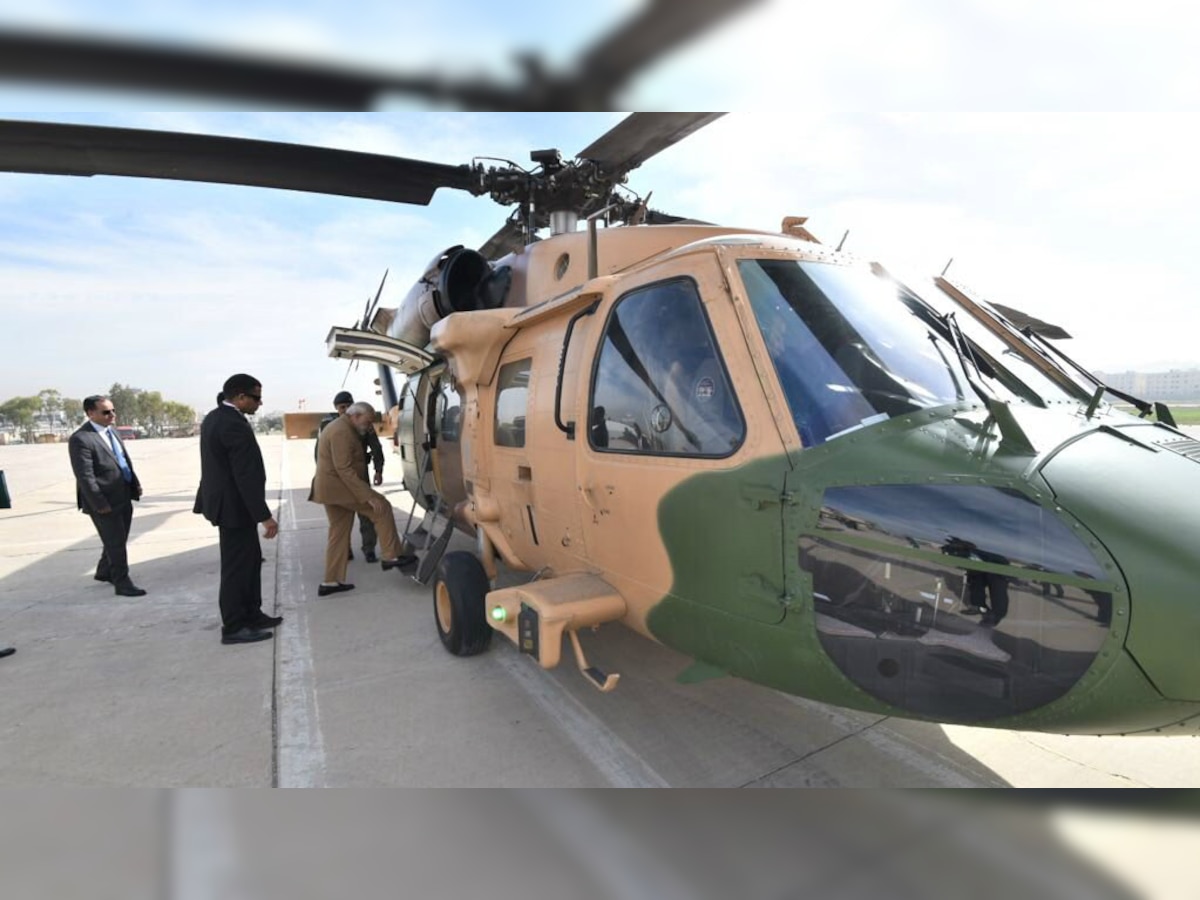 Watch: PM Modi takes helicopter to reach Ramallah, escorted by Israel Air Force