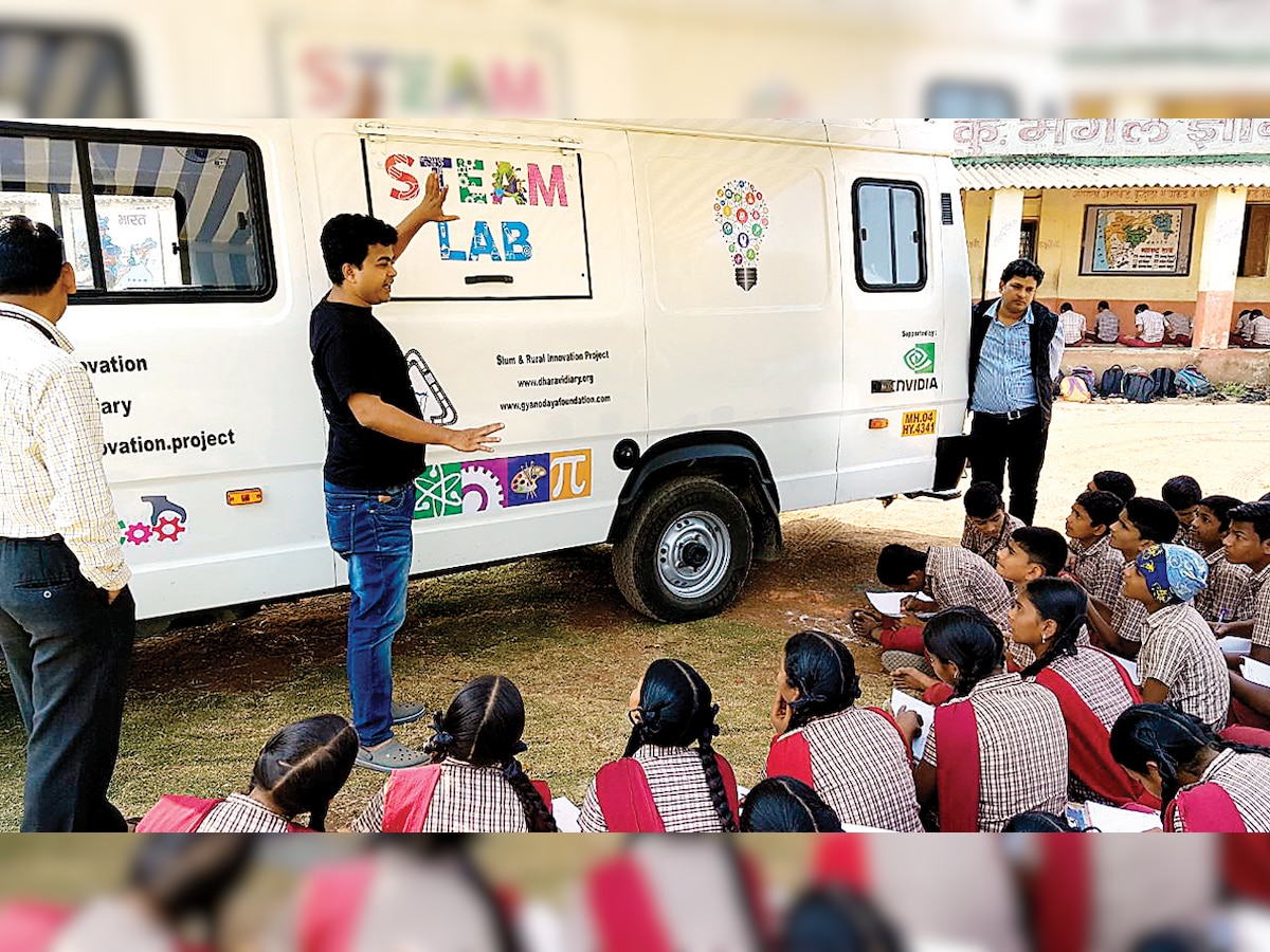 Mobile vans to educate less privileged students