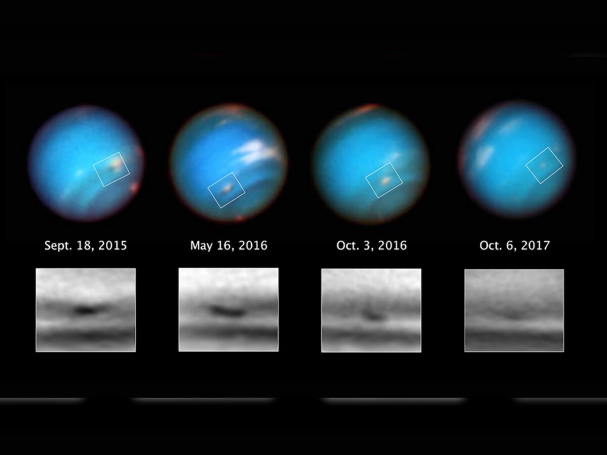 NASA's Hubble Space Telescope captures Neptune's mysterious dark storm