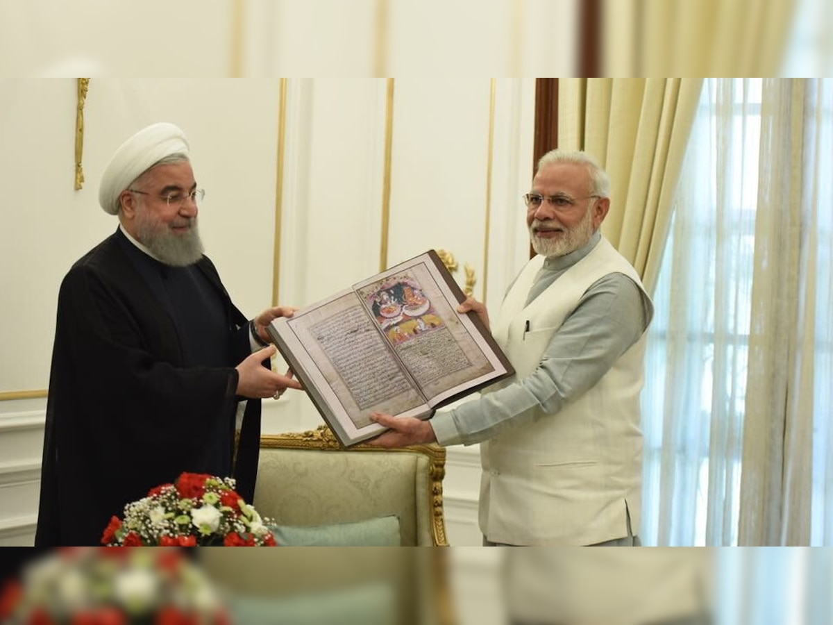 Iranian President Rouhani gifts PM Modi a copy of Mahabharata in Farsi