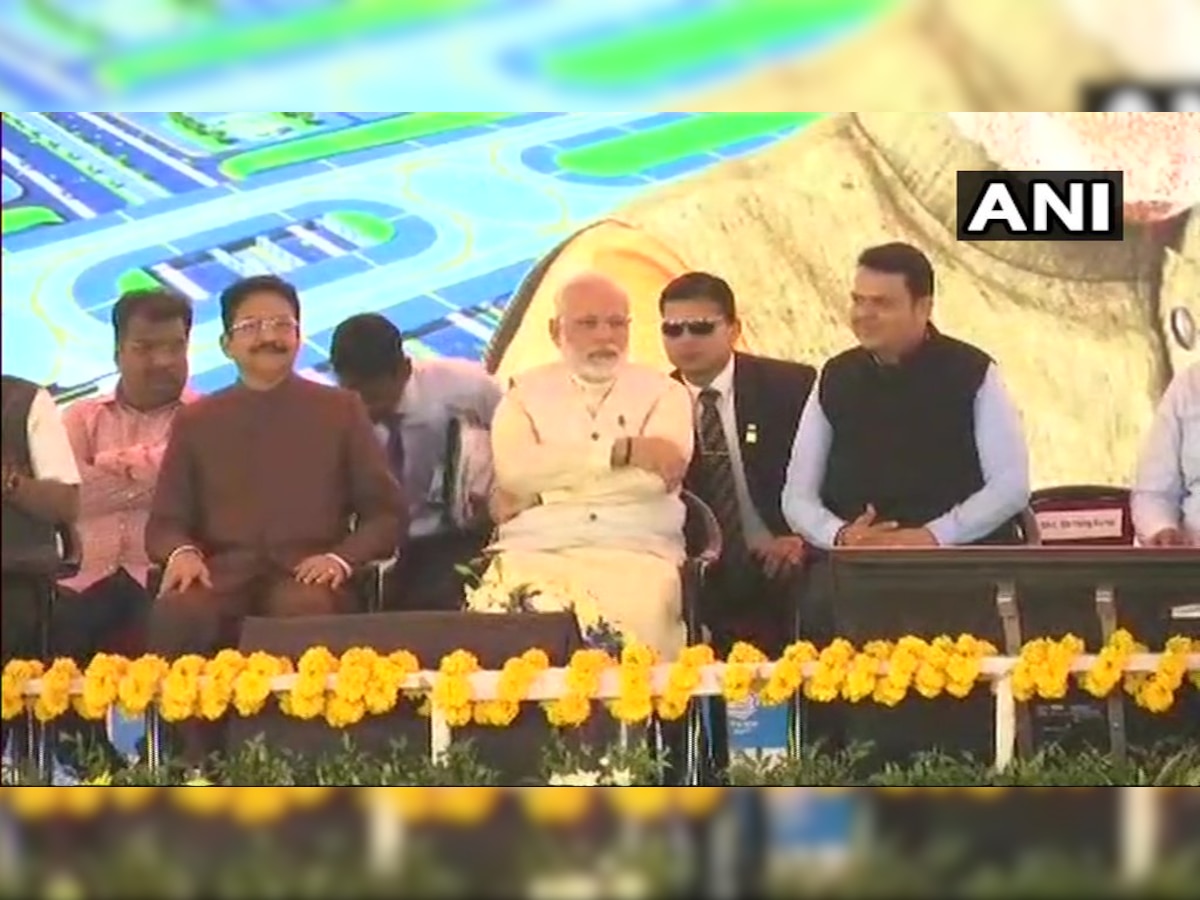 PM Modi lays foundation stone of Navi Mumbai Airport