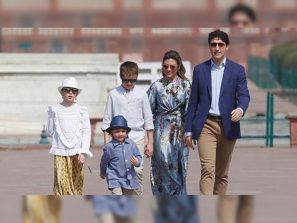Justin Trudeau visits Taj Mahal: Check out pics of Hadrien's day out