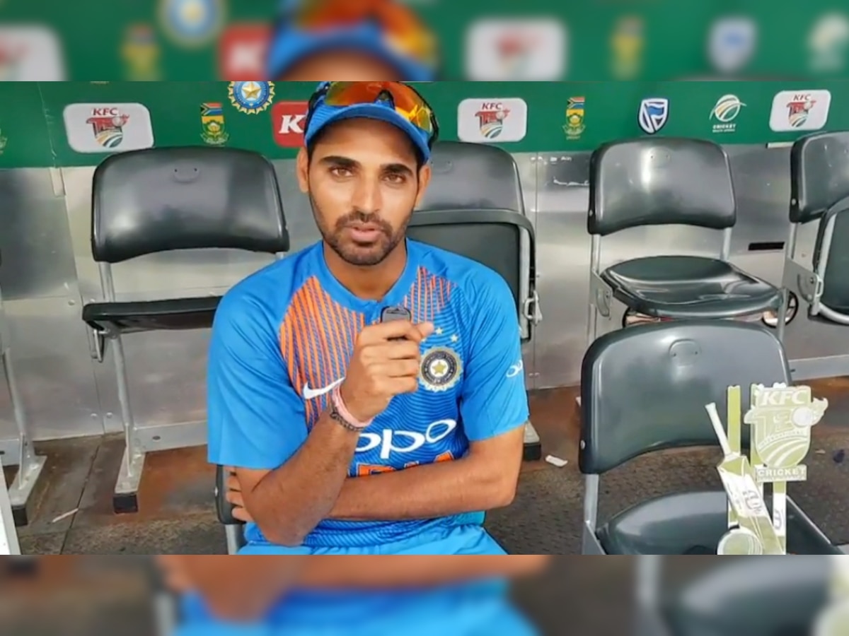 Watch, SAvIND 1st T20: Classy Bhuvi credits teammates for win in 90-second match report