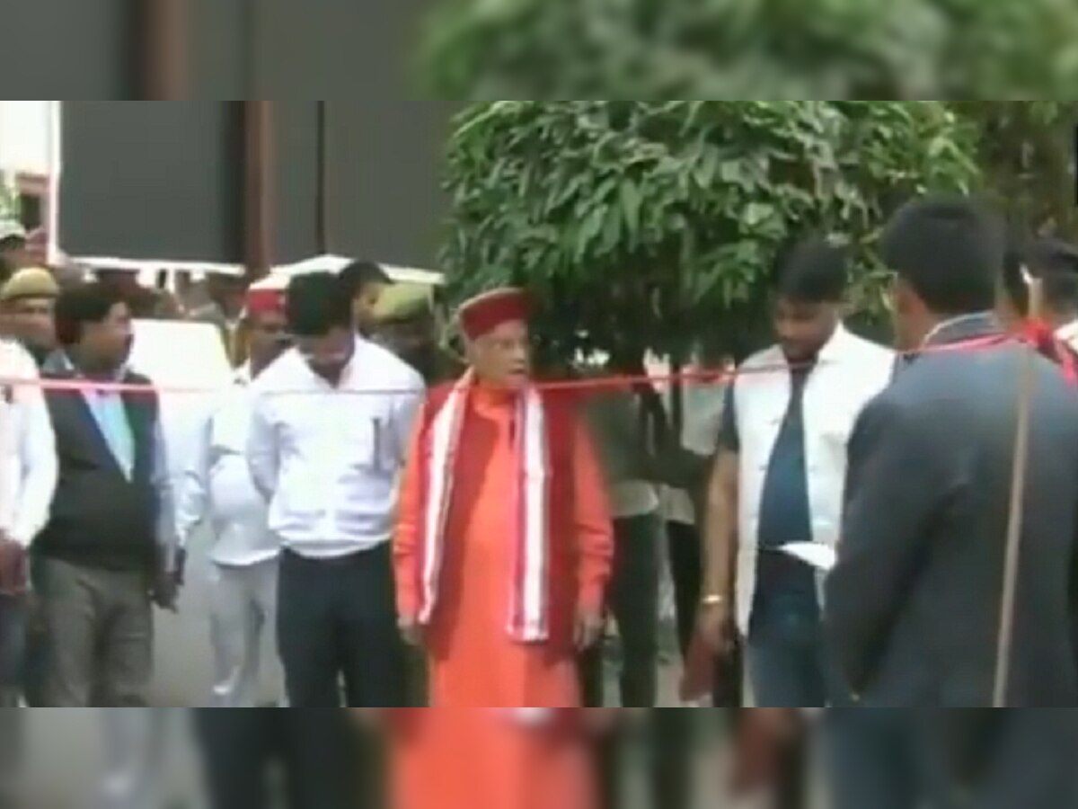 Watch: Delay in bringing scissors for ribbon cutting leaves Murli Manohar Joshi fuming