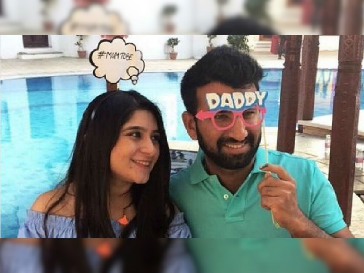 See Pic: Cheteshwar Pujara and wife Puja welcome baby girl