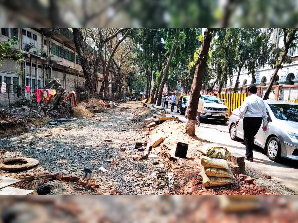 Widened road to unclog traffic jam near Bombay Hospital 