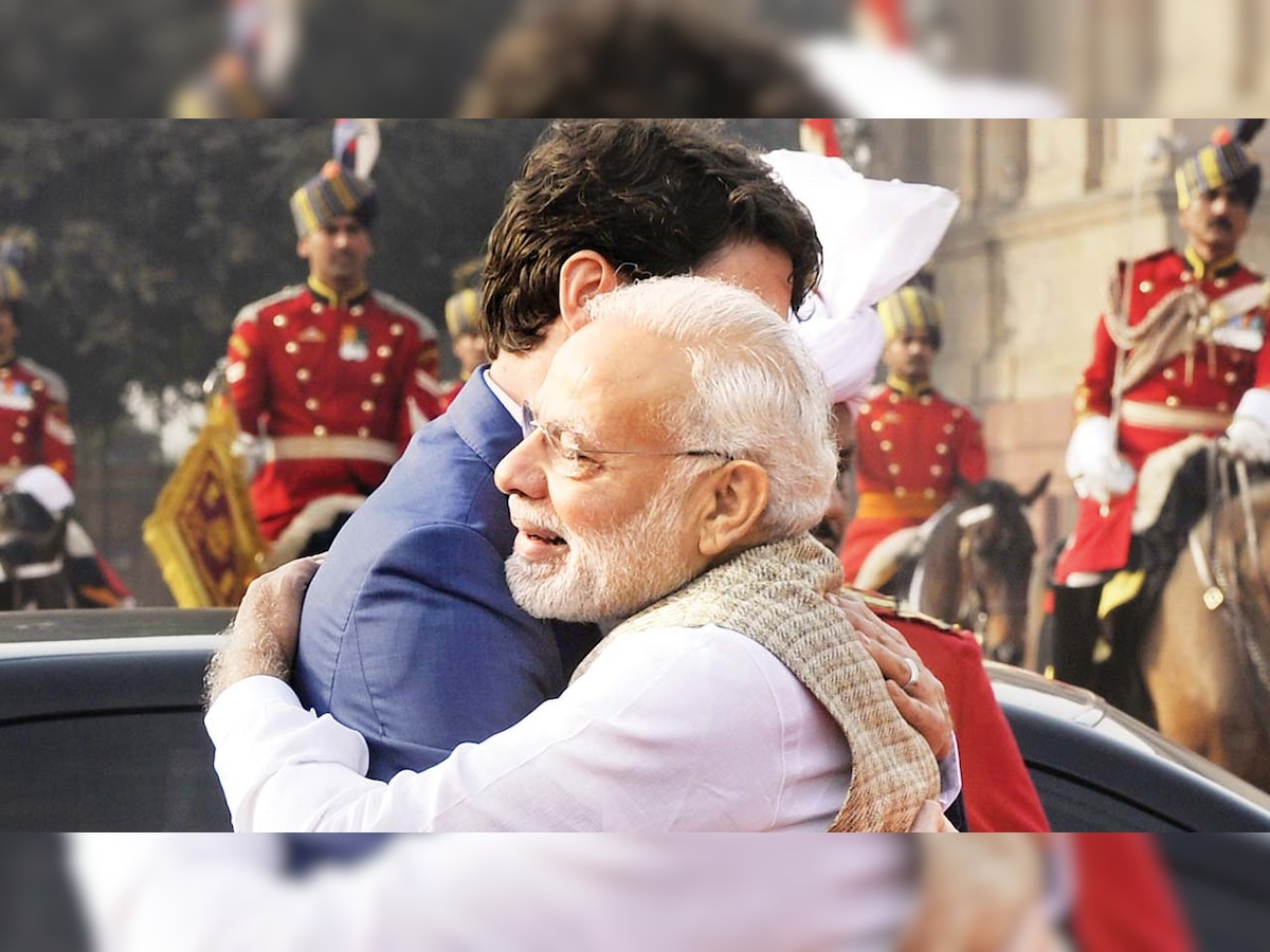 PM Modi's hug & hard talk with Justin Trudeau