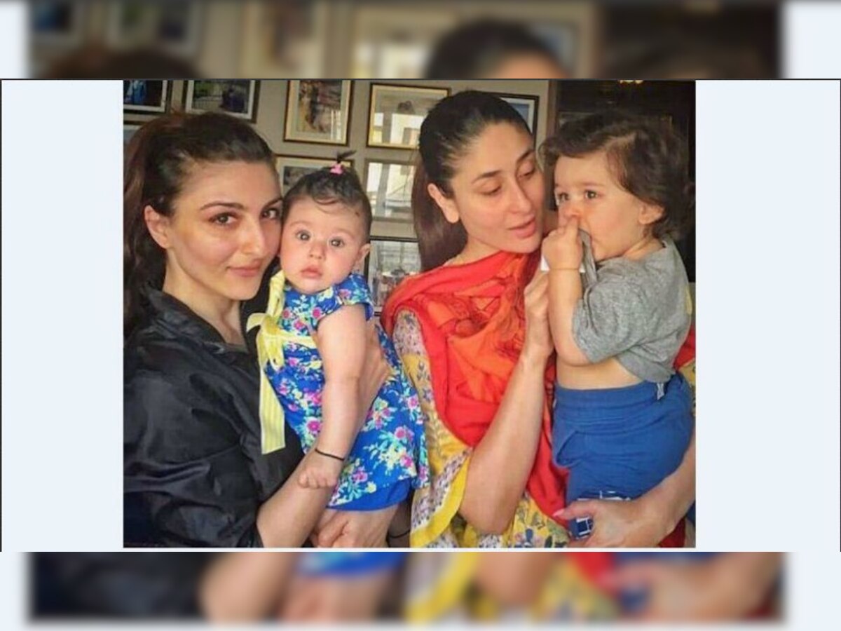 Our wish to see cute cousins Taimur Ali Khan and Inaaya together has come true, pics inside