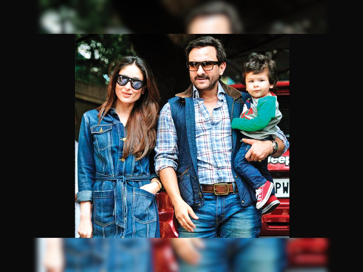Kareena and Taimur join Saif Ali Khan