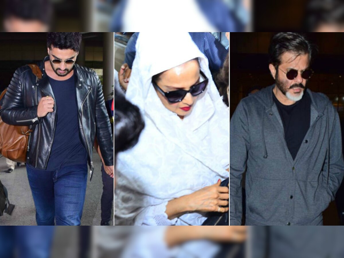 Sridevi no more: Arjun Kapoor, Rekha, Karan Johar and others arrive at Anil Kapoor's residence