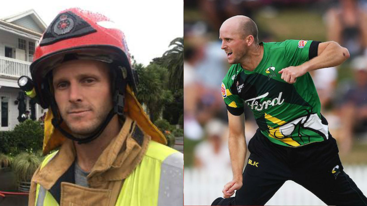 New Zealand fast bowler helps extinguish fire at iconic pub