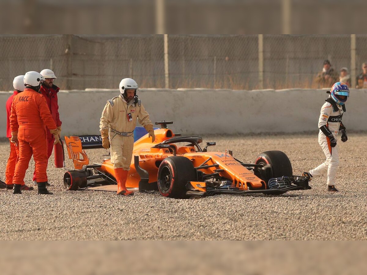 Formula 1: Fernando Alonso off to shaky start with new McLaren at Barcelona testing