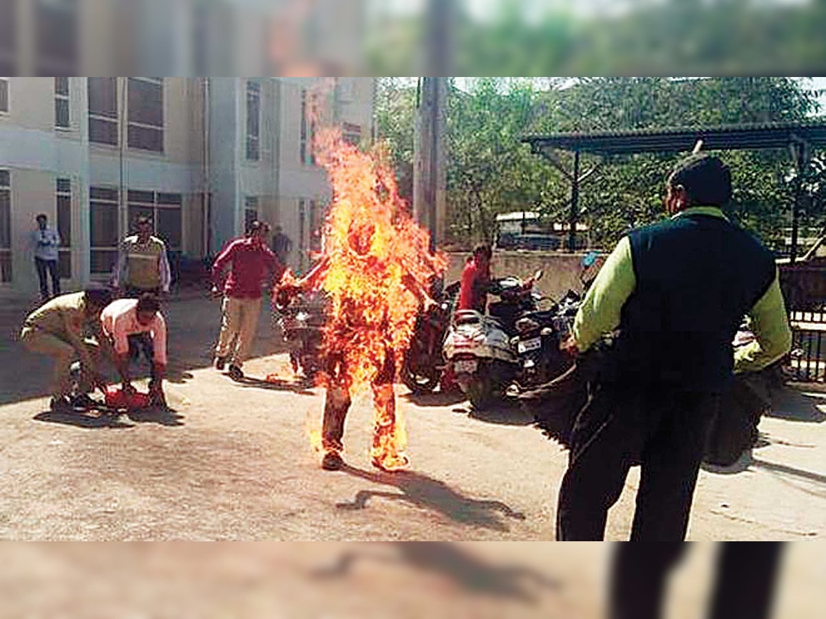 Dalit activist's immolation case sets Gujarat assembly on fire
