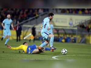 Barca left with 'bitter taste' by refereeing decisions, says Iniesta after draw with Las Palmas