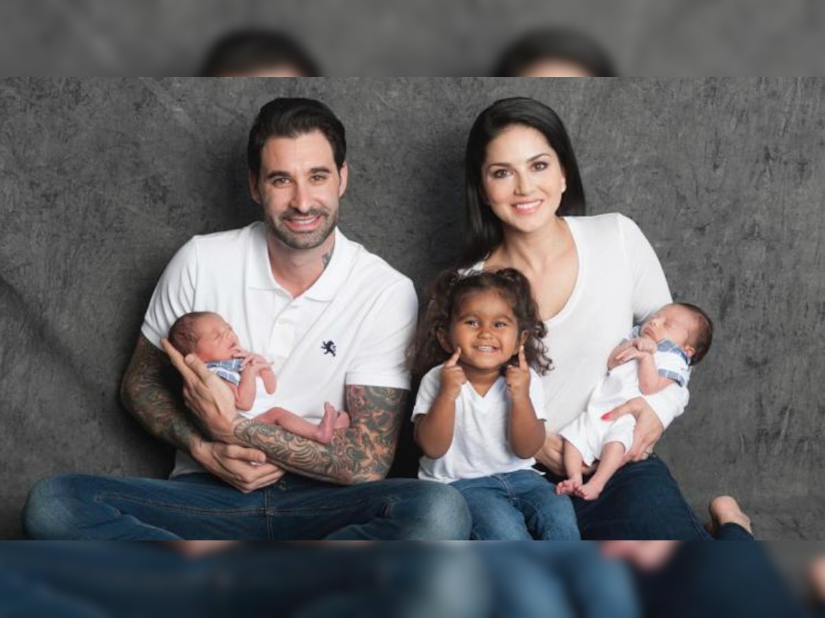 Sunny Leone and hubby Daniel Weber welcome twins boys Asher Singh Weber and Noah Singh Weber to their family