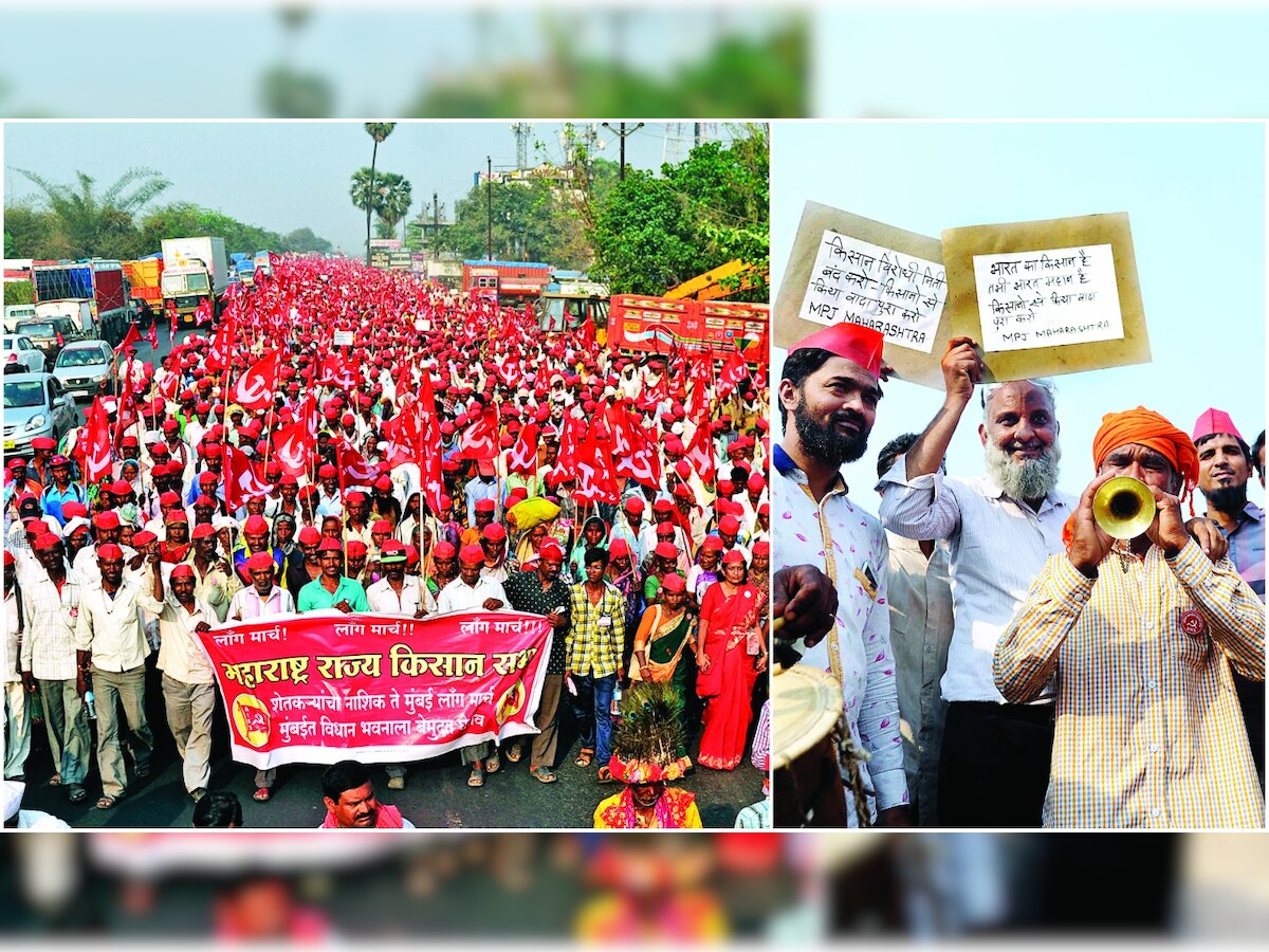 Silent Fury: 30,000 Maharashtra farmers knock on Mumbai's doors; all set to stage protest at Vidhan Bhavan