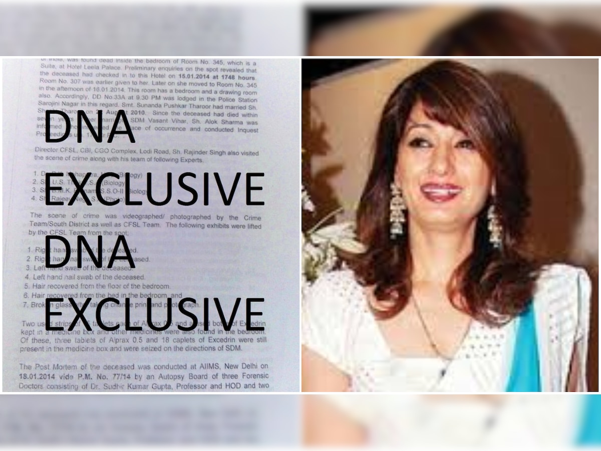 DNA EXCLUSIVE: Sunanda Pushkar was murdered, Delhi Police knew it from day 1, says 'secret report'