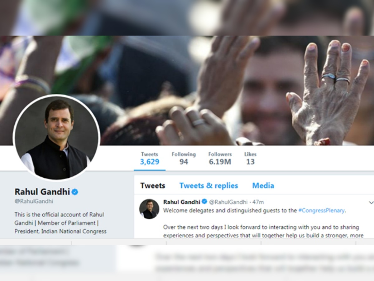 Its official! With sarcastic tweets in tow, Rahul Gandhi changes his Twitter handle 