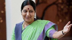 Sushma Swaraj calls on German President Frank-Walter Steinmeier 
