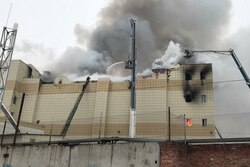 Fire in shopping mall in Siberia kills five and injures 32