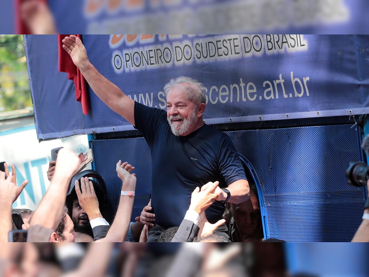 Former Brazil president Lula surrenders to police: TV channel