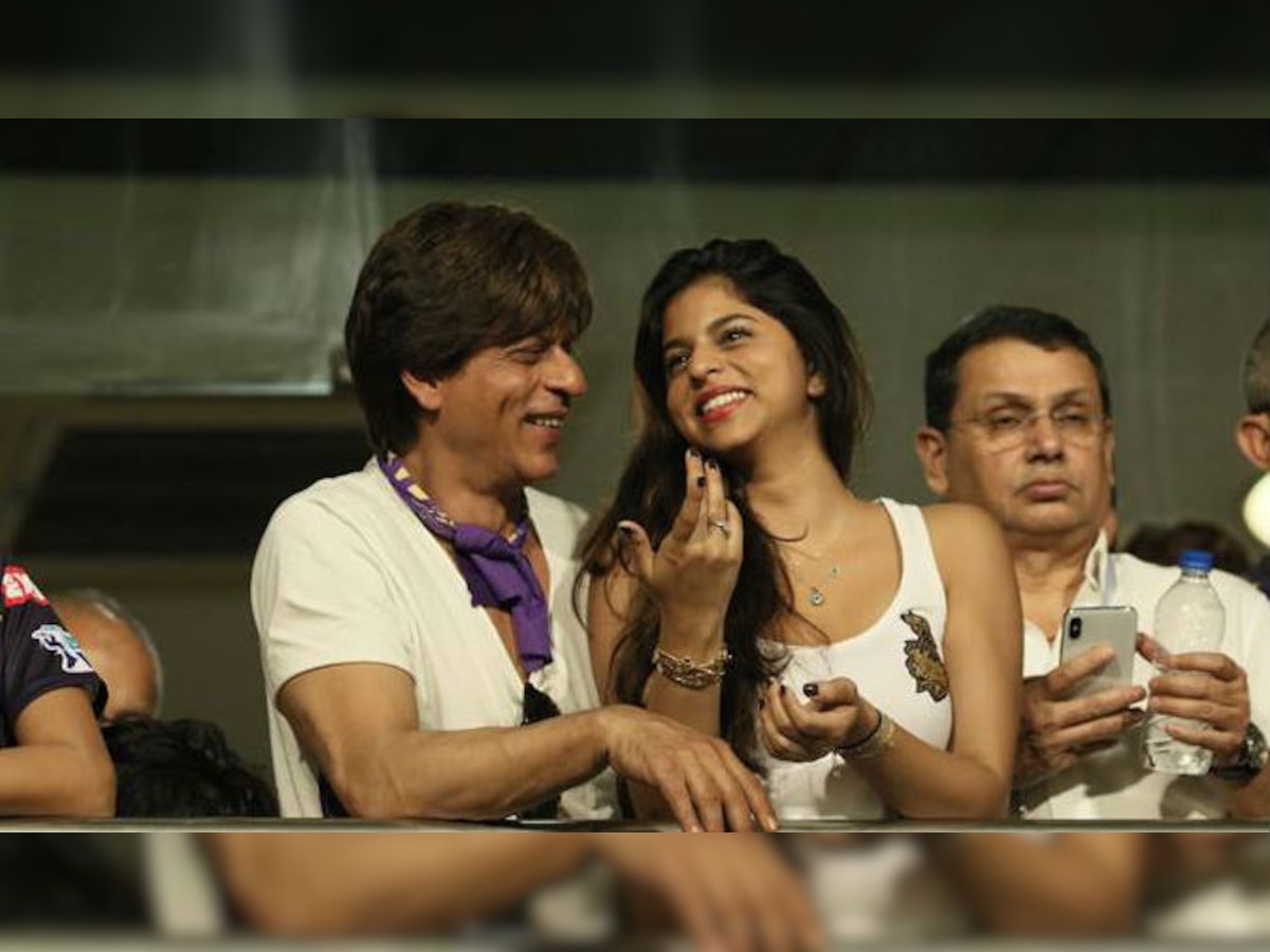 IPL 2018: Shah Rukh Khan and daughter Suhana cheer passionately for Kolkata team