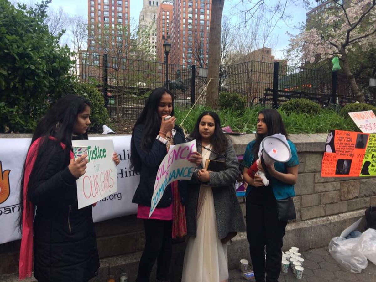 'Justice rally' in New York against Kathua, Unnao and Surat rapes