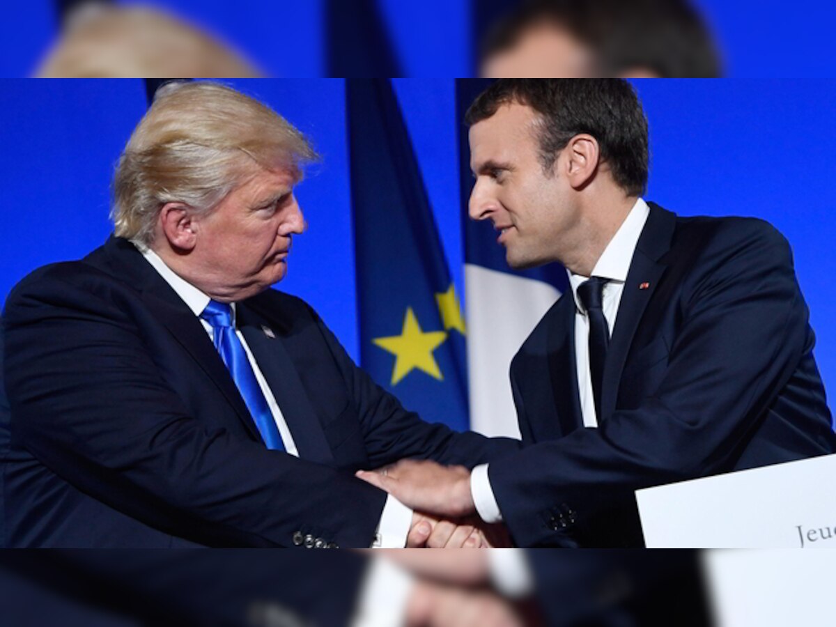 Trump, Macron face differences on Iran, trade, in French visit