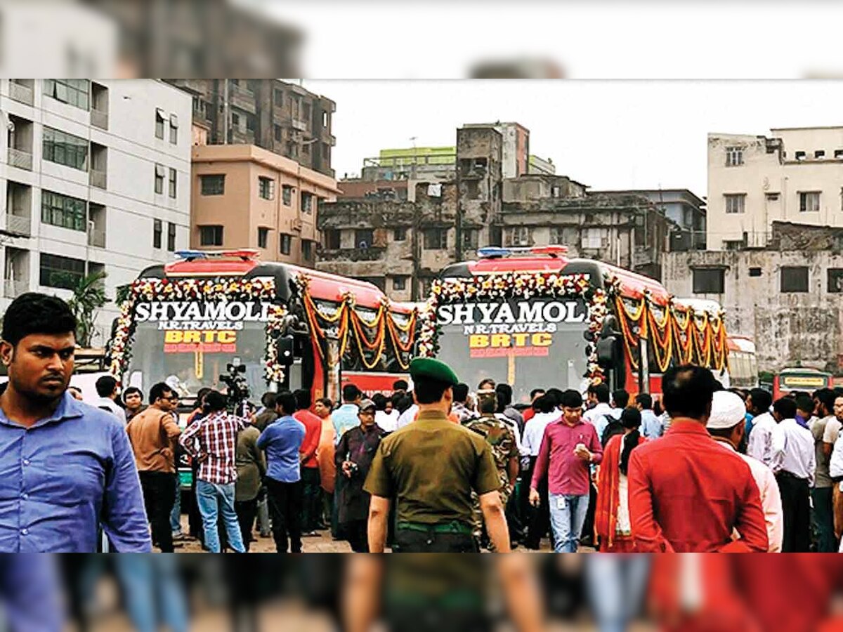 India-Nepal-Bangladesh buses flagged off