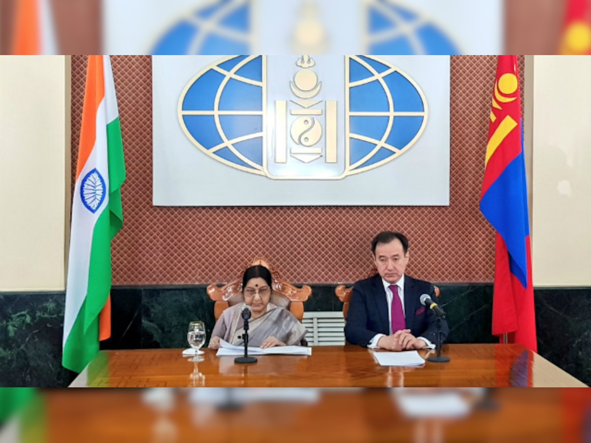 Sushma Swaraj in Ulaanbaatar: India, Mongolia to enhance bilateral trade, investments