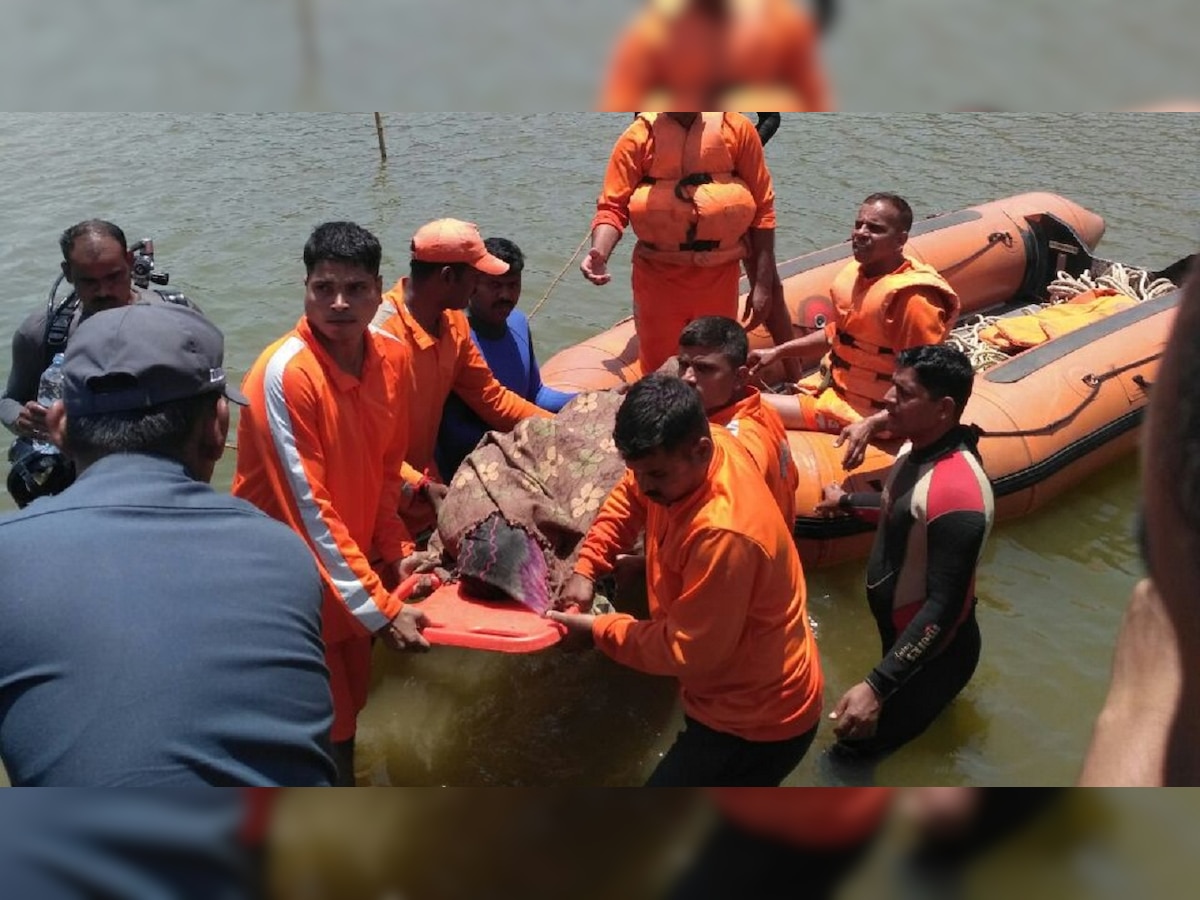 Drowned while swimming in backwaters.