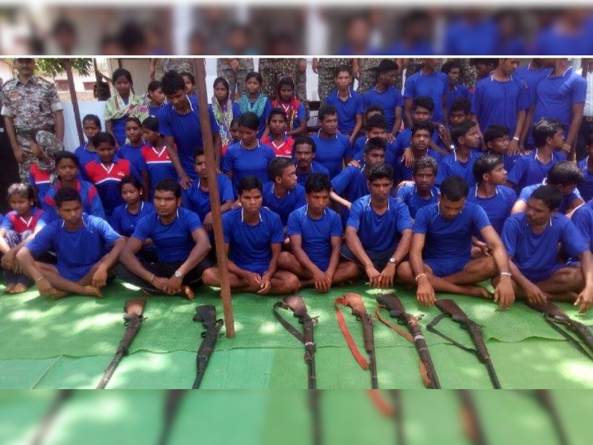 Sixty Naxals, including 20 women and 13 minors surrender in Chhattisgarh