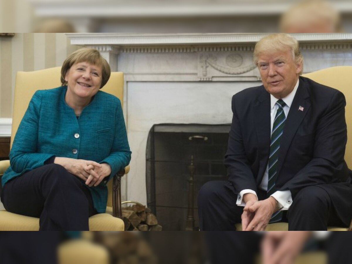 Donald Trump, Angela Merkel discuss Iran nuclear deal